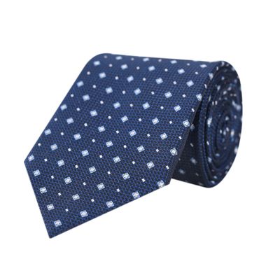 Men Tie -Blue diamonds Micro Fiber Necktie for Men