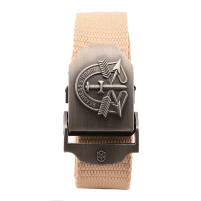 Tiekart men beige belt