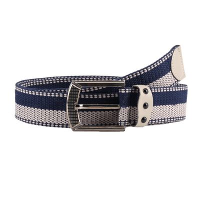 Tiekart men blue striped belt