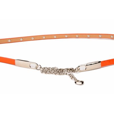 Tiekart women orange stone overlaid  belt
