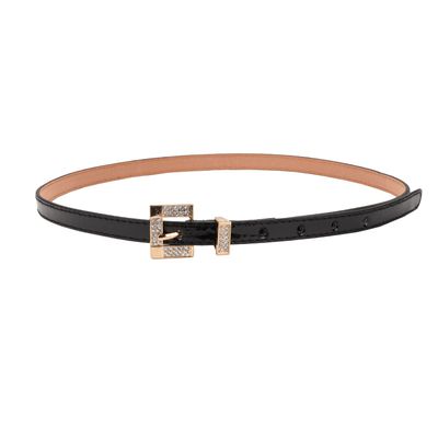 Tiekart women black stone overlaid  belt