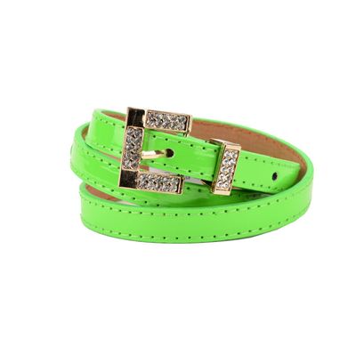 Tiekart women green stone embedded  belt