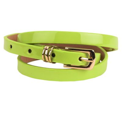 Tiekart women green plain solids  belt