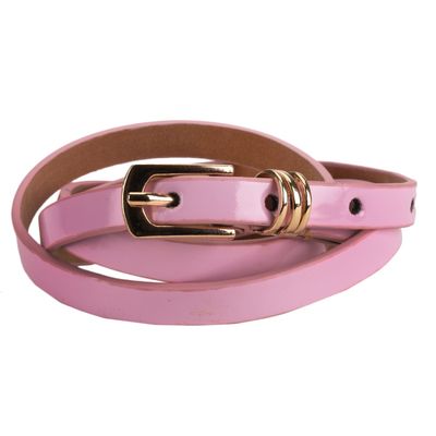 Tiekart women pink plain solids  belt