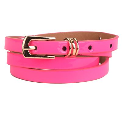 Tiekart women pink plain solids  belt