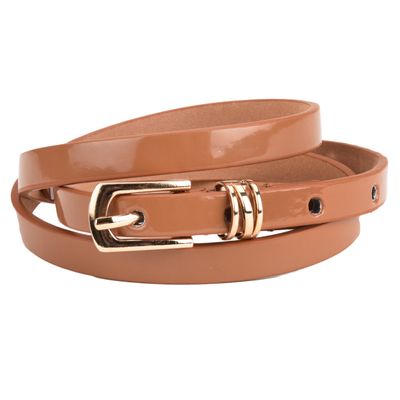 Tiekart women brown plain solids  belt