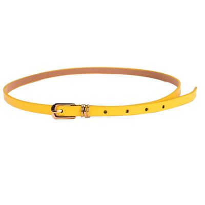 Tiekart women yellow plain solids  belt