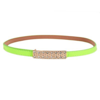 Tiekart women green stone embedded  belt