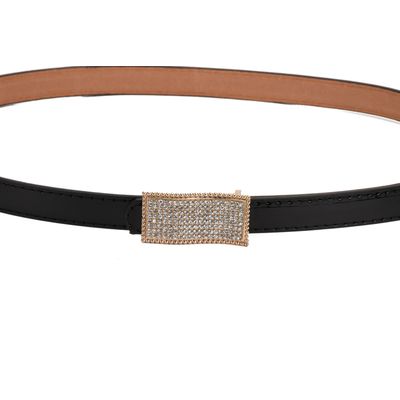 Tiekart women black stone overlaid  belt