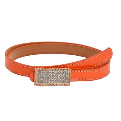 Tiekart women orange stone overlaid  belt