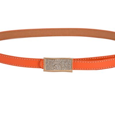 Tiekart women orange stone overlaid  belt