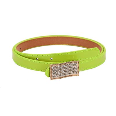 Tiekart women green stone overlaid  belt