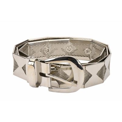 Tiekart women silver belt