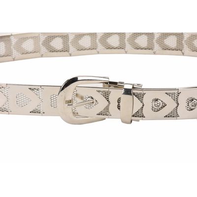 Tiekart women silver belt