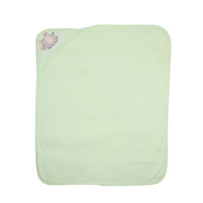 Tiekart Kids soft Hooded Towel  Elephant Design - Green