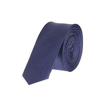 Tiekart men blue plain solids  thin slim tie