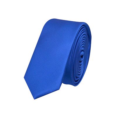 Blue Plain Thin Ties for Men