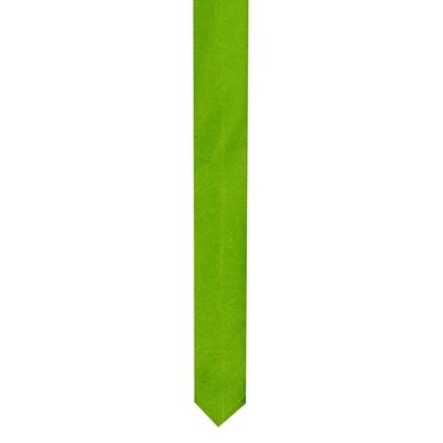 Tiekart men green plain solids  thin slim tie