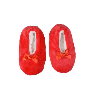 Cute Red Flannel Booties Footwear for Baby Boys and Baby Girls