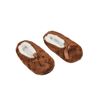 Cute Brown Flannel Booties Footwear for Baby Boys and Baby Girls