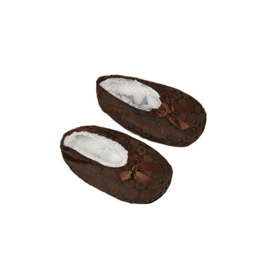 Cute Brown Flannel Booties Footwear for Baby Boys and Baby Girls