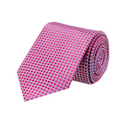 Tiekart men pink polka dot  tie