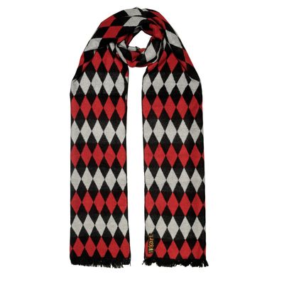 Tiekart men red checked  scarf