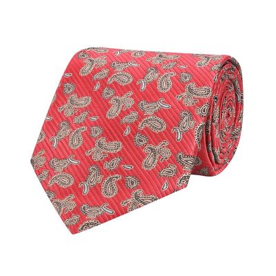 Tiekart men red paisley tie