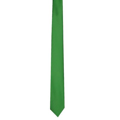 Green Plain Skinny Ties for Men