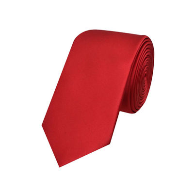 Red Plain Skinny Ties for Men