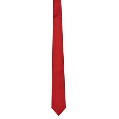 Red Plain Skinny Ties for Men