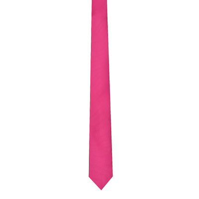 Pink Plain Skinny Ties for Men