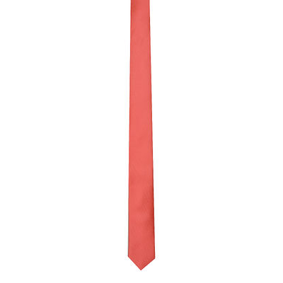 Pink Plain Skinny Ties for Men