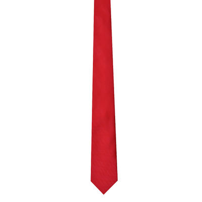 Red Plain Skinny Ties for Men