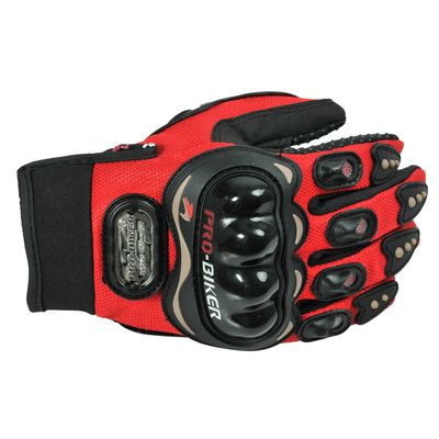 Rider gloves-Black and red