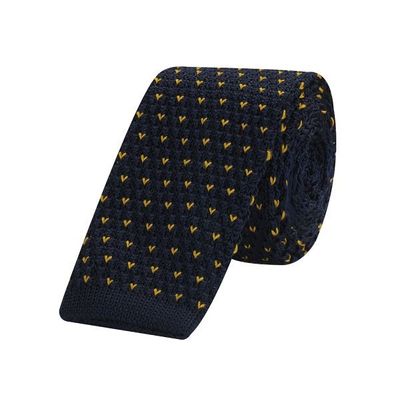 Tiekart men blue knitted skinny slim tie