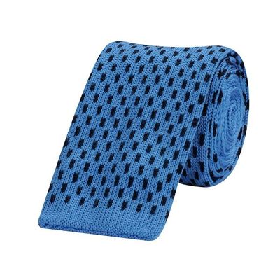 Tiekart men blue knitted skinny slim tie