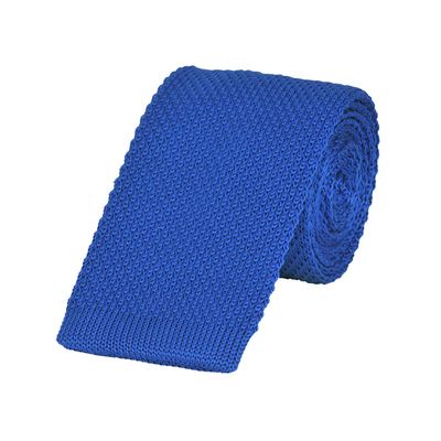 Tiekart men blue knitted skinny slim tie