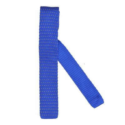 Tiekart men blue knitted skinny slim tie