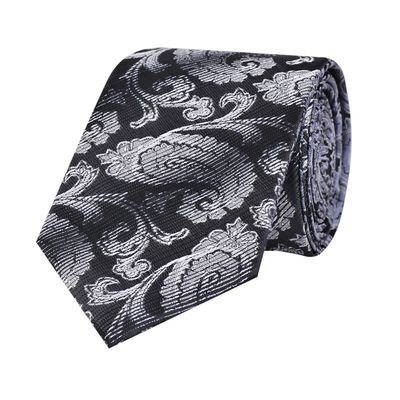 Tiekart men monochrome paisley  reversible tie