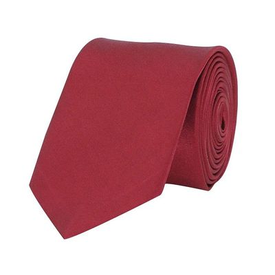 Tiekart men maroon plain solids  skinny slim tie