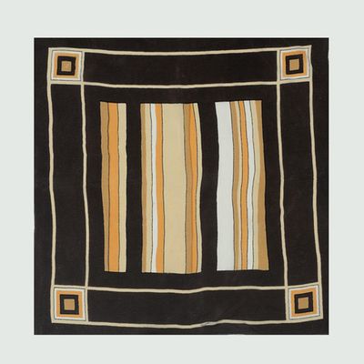 Tiekart men black silk scarf