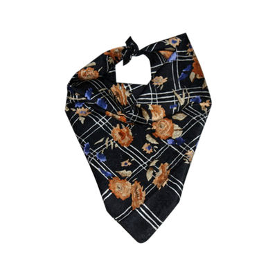 Tiekart men blue floral silk scarf