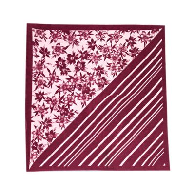 Tiekart men maroon silk scarf