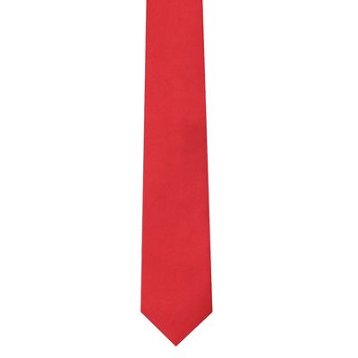 Tiekart men red plain solids  tie