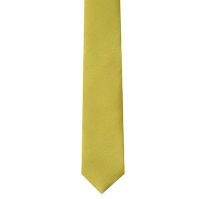 Tiekart men green plain solids skinny slim tie