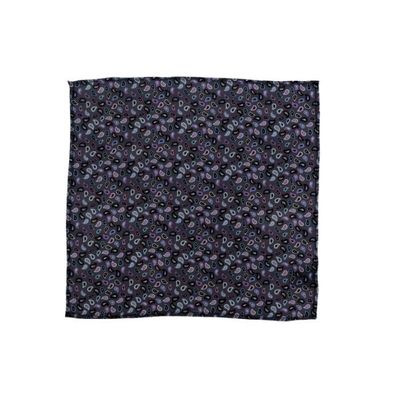 Tiekart men grey paisley silk pocket square