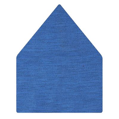 Tiekart men blue plain solids  pocket square