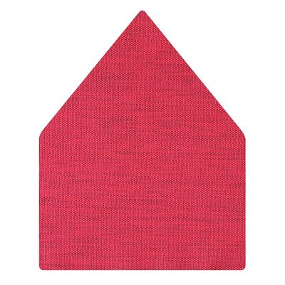 Tiekart men red plain solids  pocket square