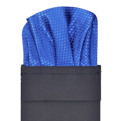 Tiekart men blue pocket square